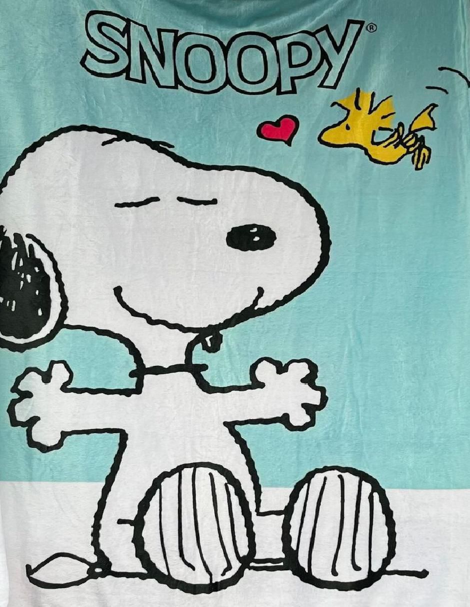 Cobija de tejido suave Snoopy unisex