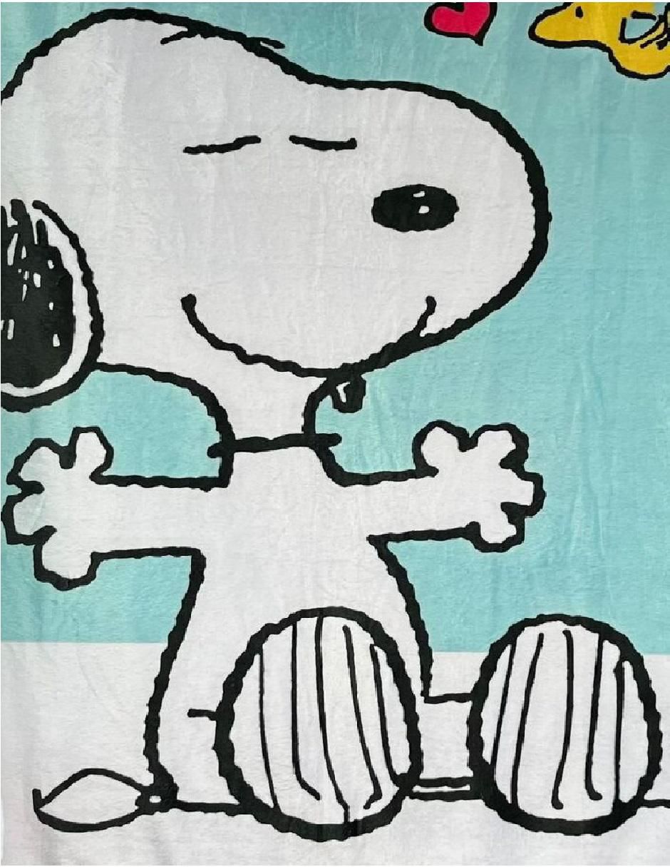 Cobija de tejido suave Snoopy unisex 2