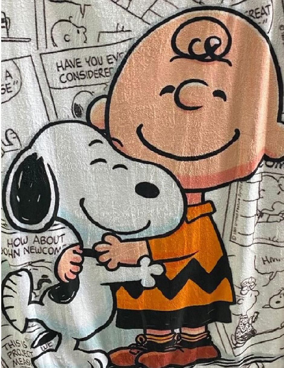 Cobija de tejido suave Snoopy unisex 2