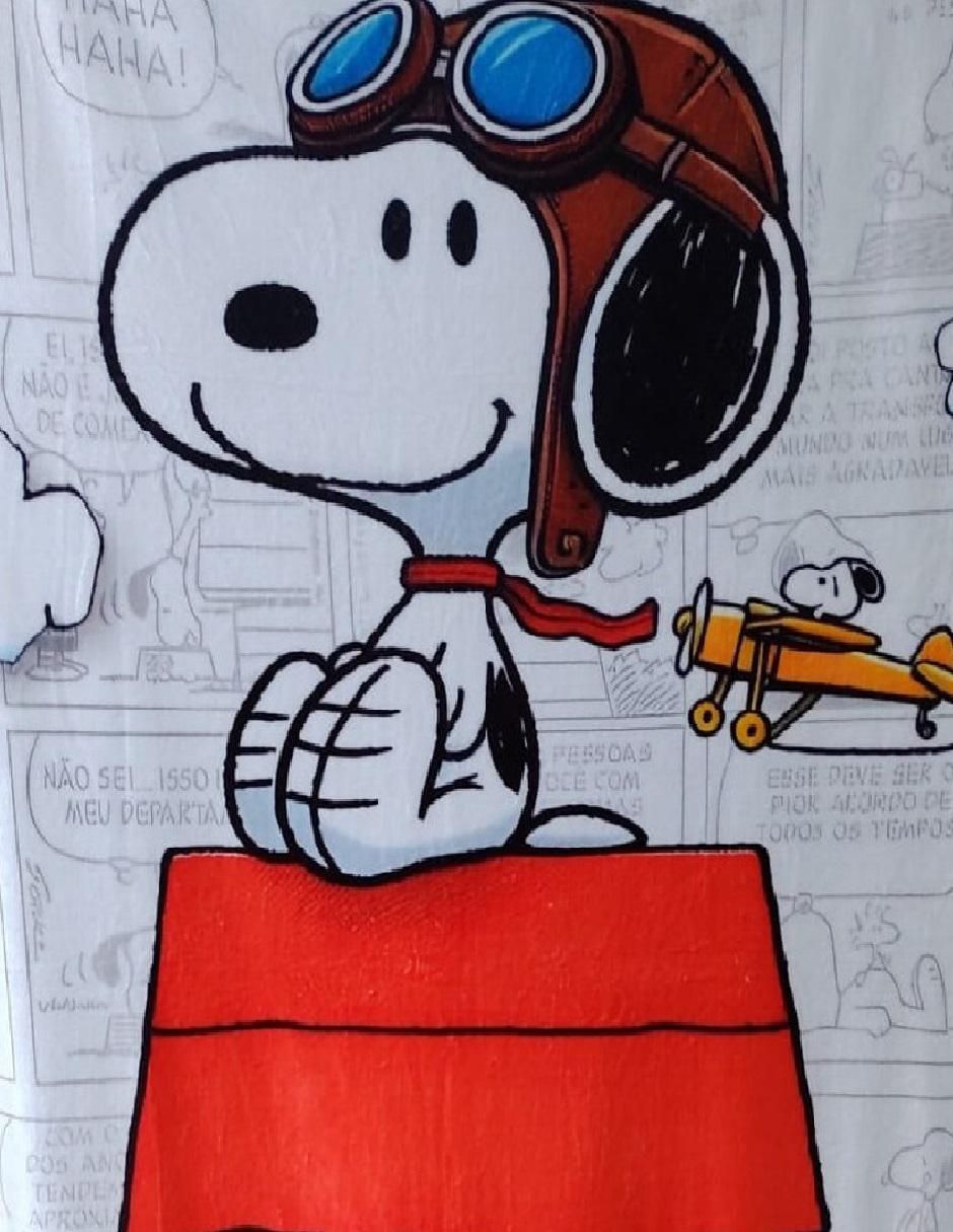 Cobija de tejido suave Snoopy unisex 2