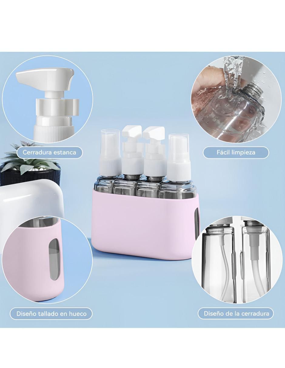 Set de botella para viaje unisex 4