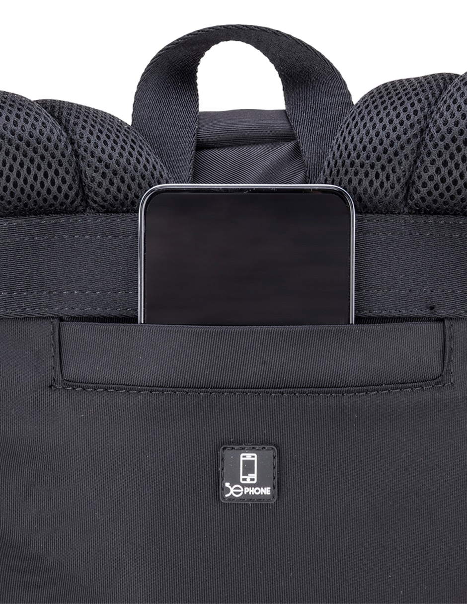 MOCHILA CLOE ROBALI, NEGRO