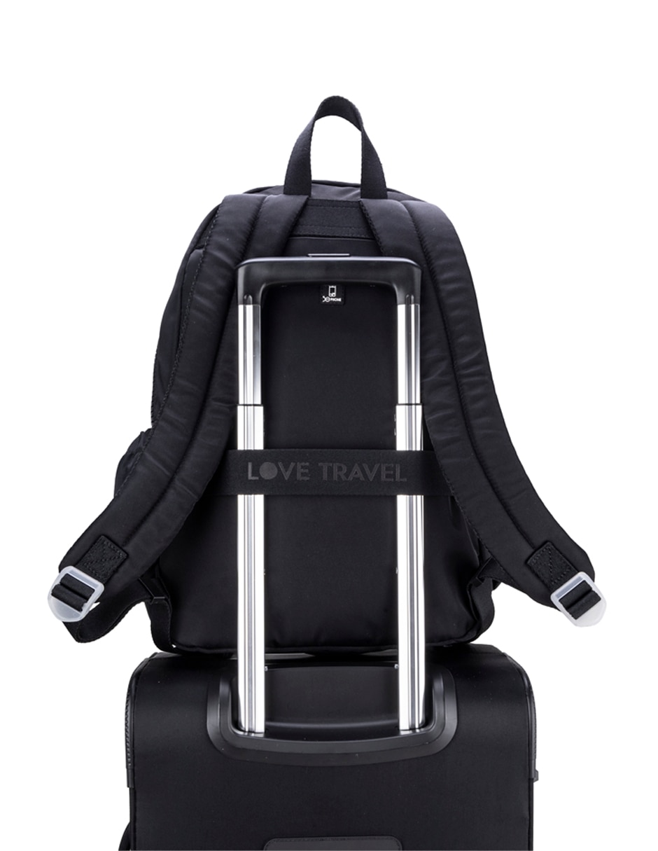 MOCHILA CLOE ROBALI, NEGRO