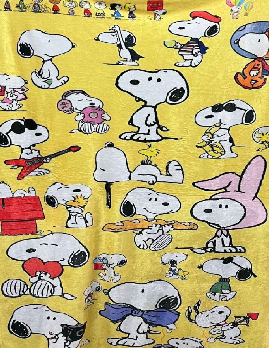 Cobija clásica de tejido suave Snoopy Unisex