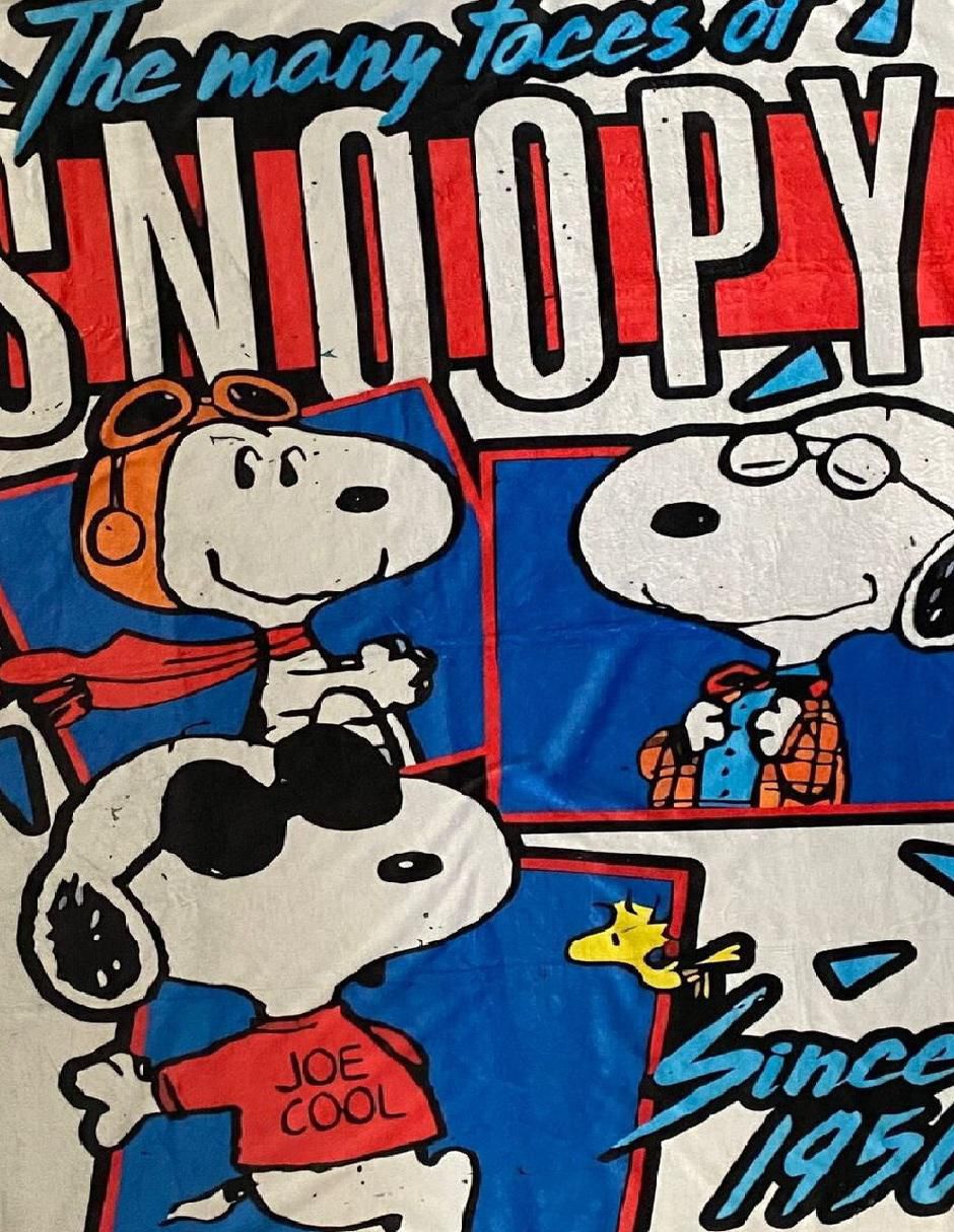 Cobija de tejido suave Snoopy unisex
