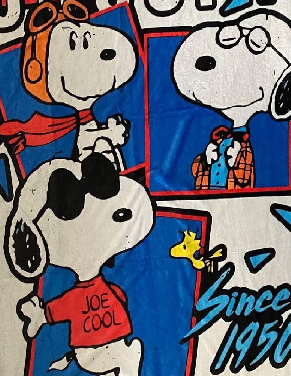 Cobija de tejido suave Snoopy unisex 2