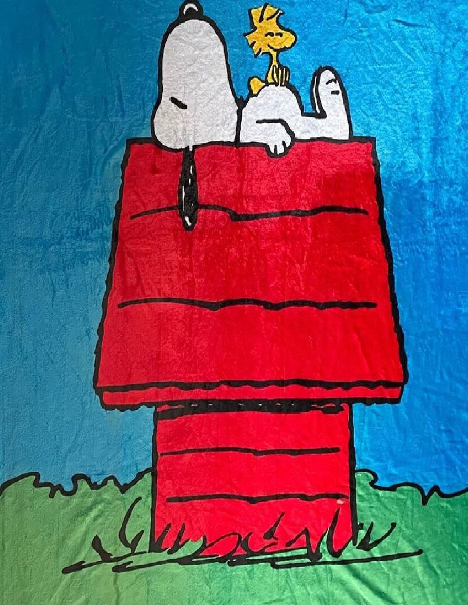 Cobija de tejido suave Snoopy unisex 2