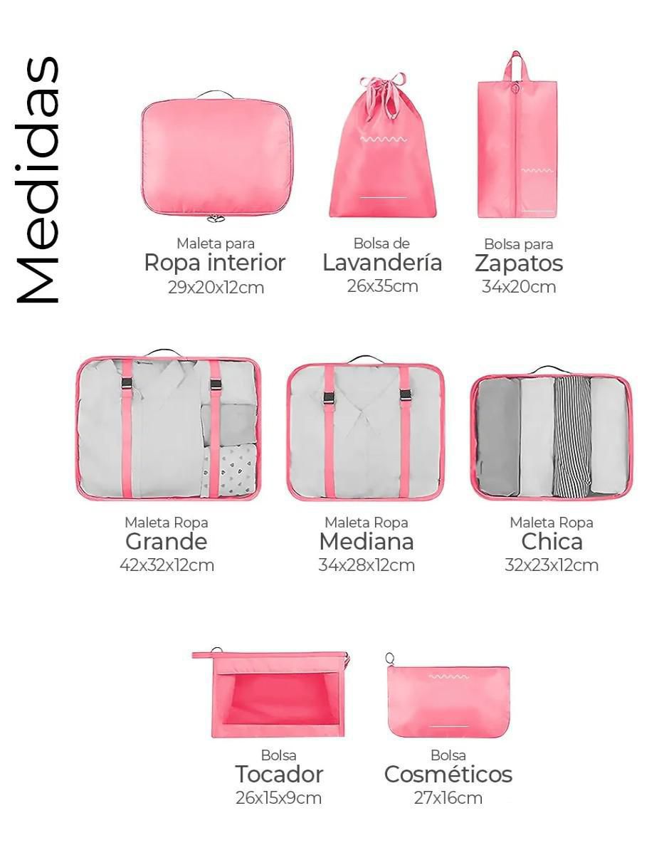 Set bolsa organizadora viaje 5