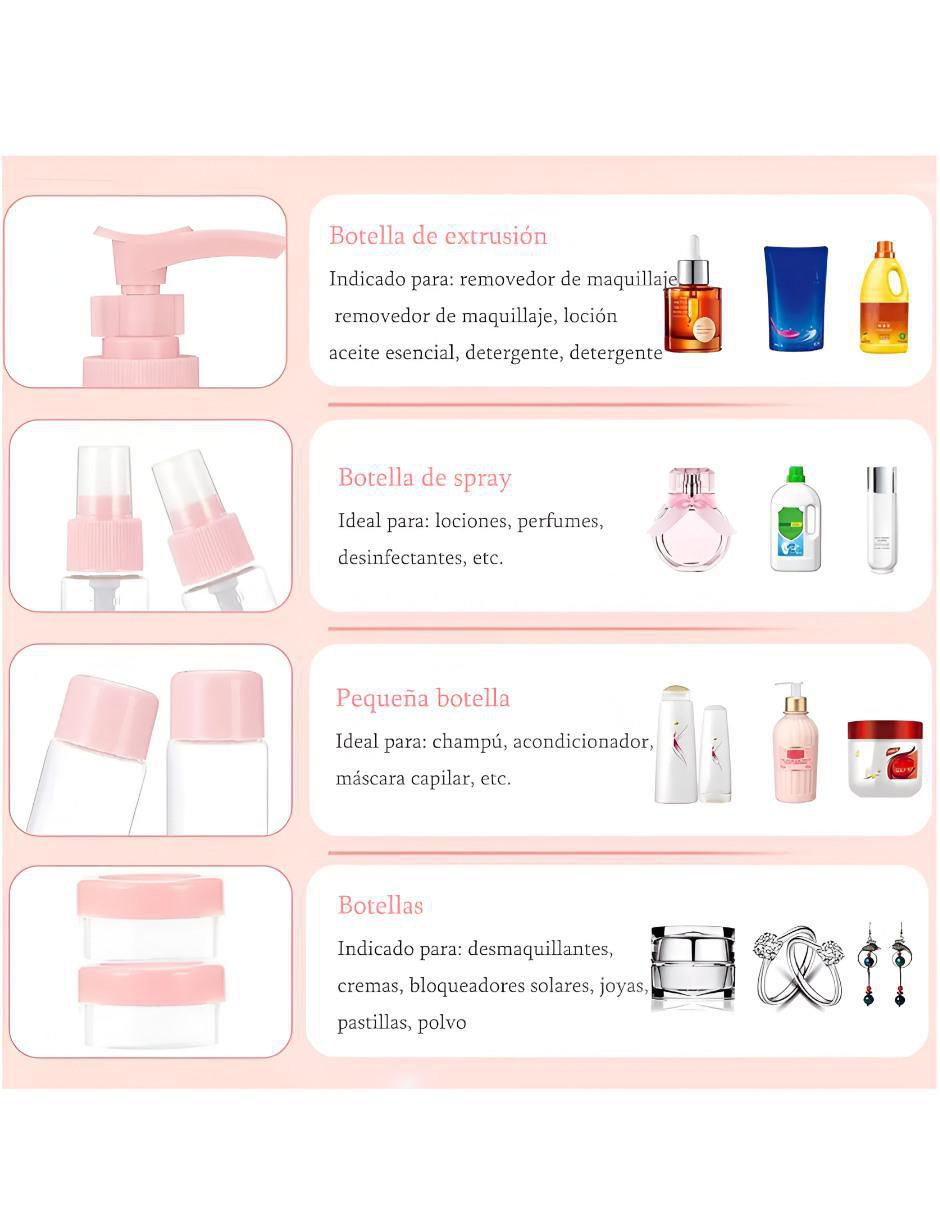 Set de botella para viaje unisex 2
