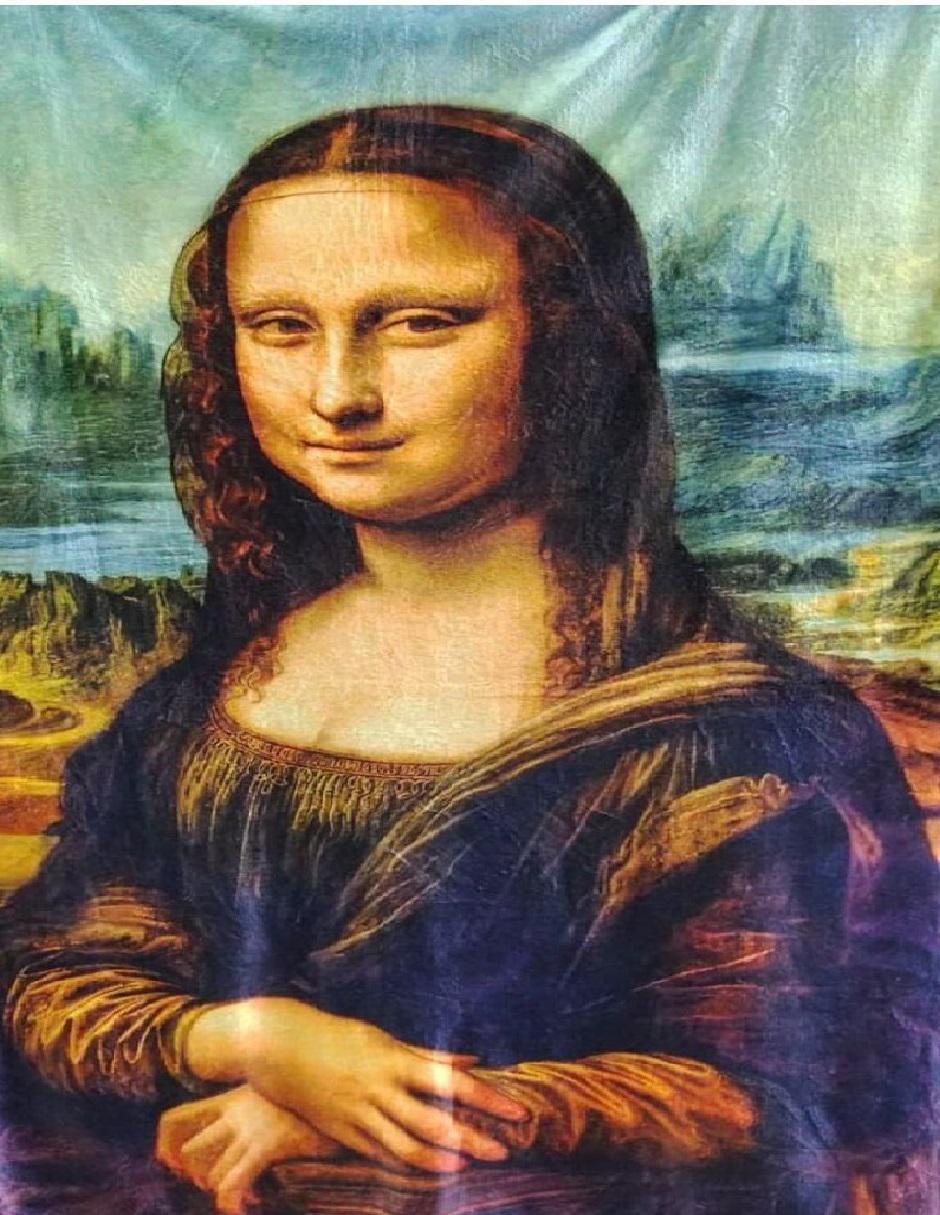 Cobija de tejido suave Mona Lisa