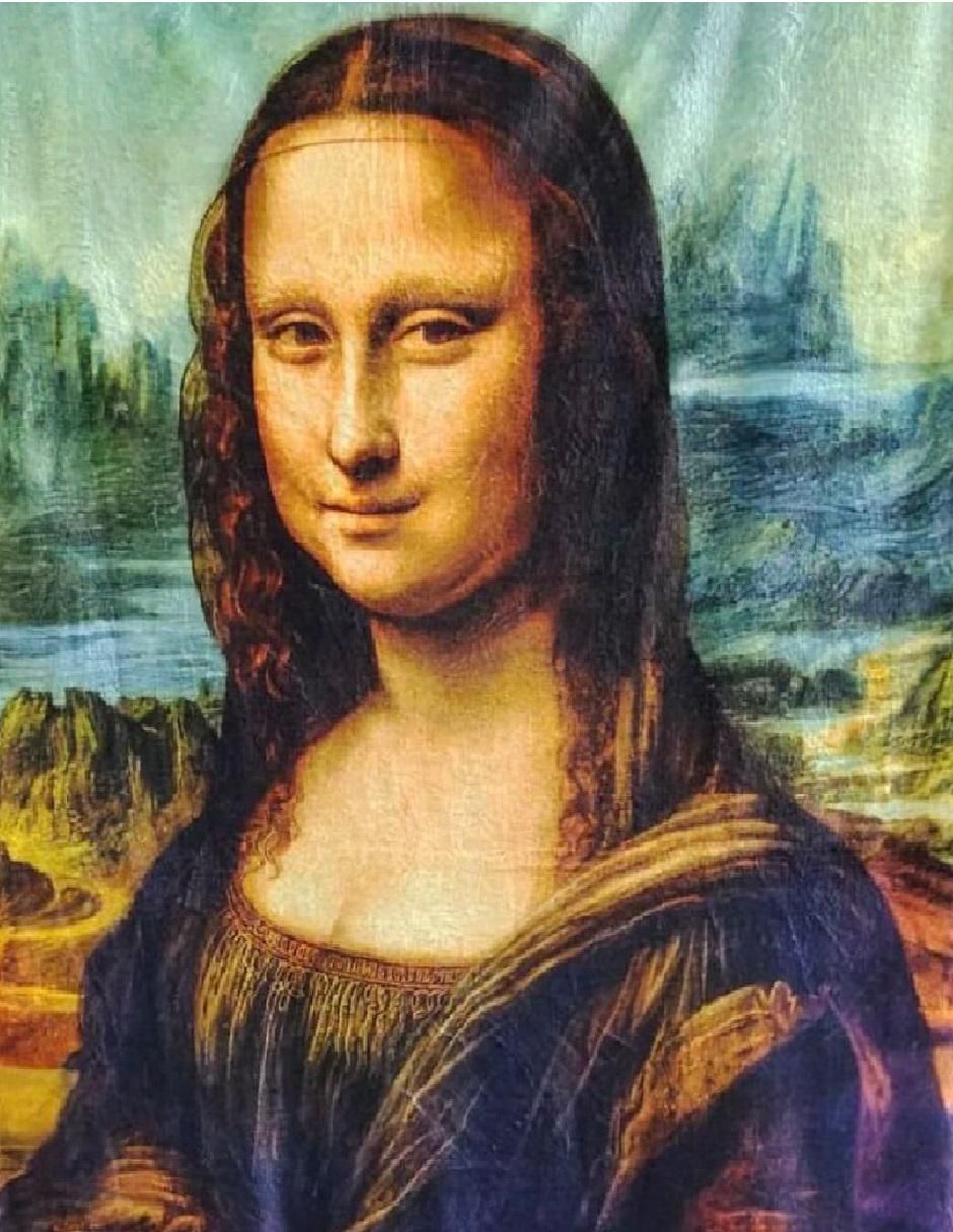 Cobija de tejido suave Mona Lisa 2