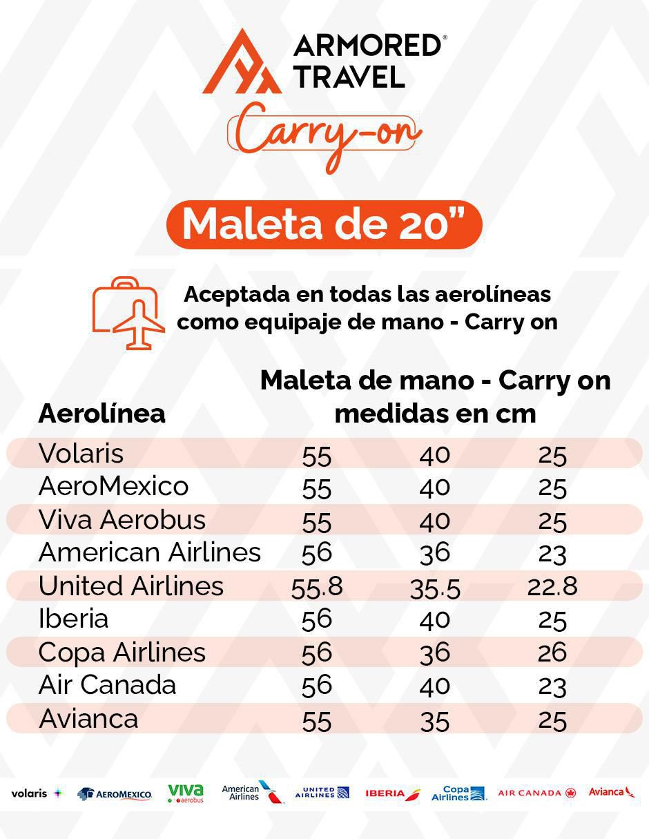 Maleta con ruedas de mano Andrea Carry On 6
