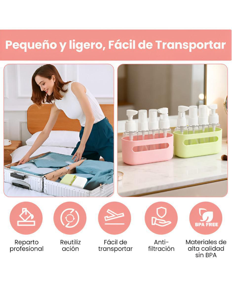 Set de botella para viaje unisex 3