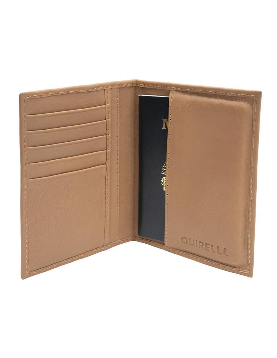 Porta pasaporte quirelli no aplica "de" piel