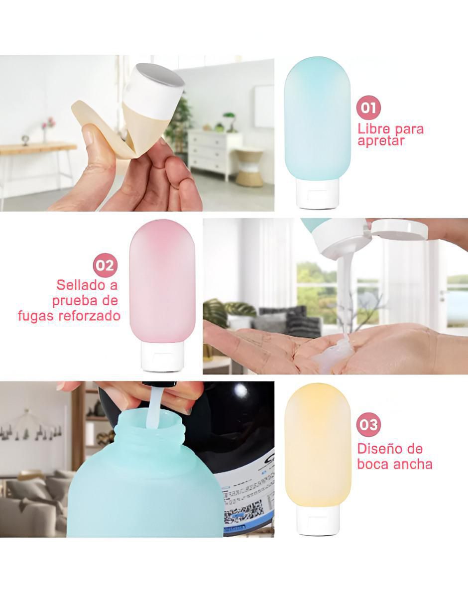 Set de botella para viaje unisex 4
