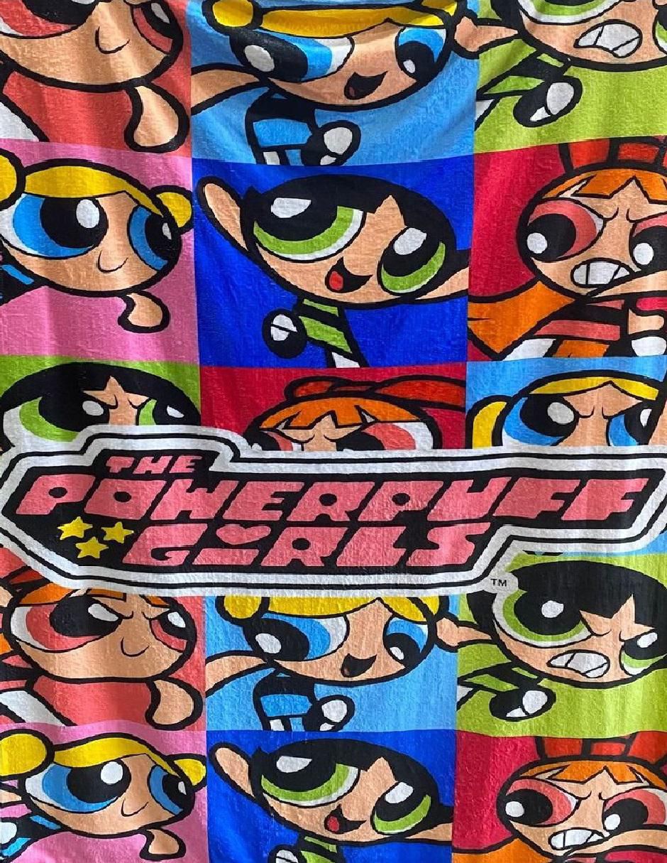 Cobija clásica de tejido suave Las Chicas Superpoderosas para niña
