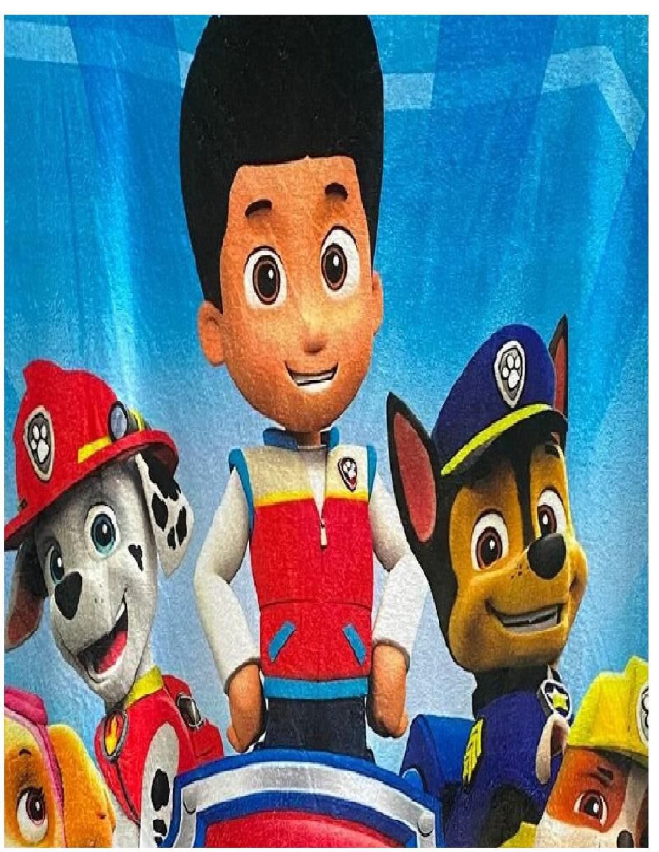Cobija de tejido suave Paw Patrol 2