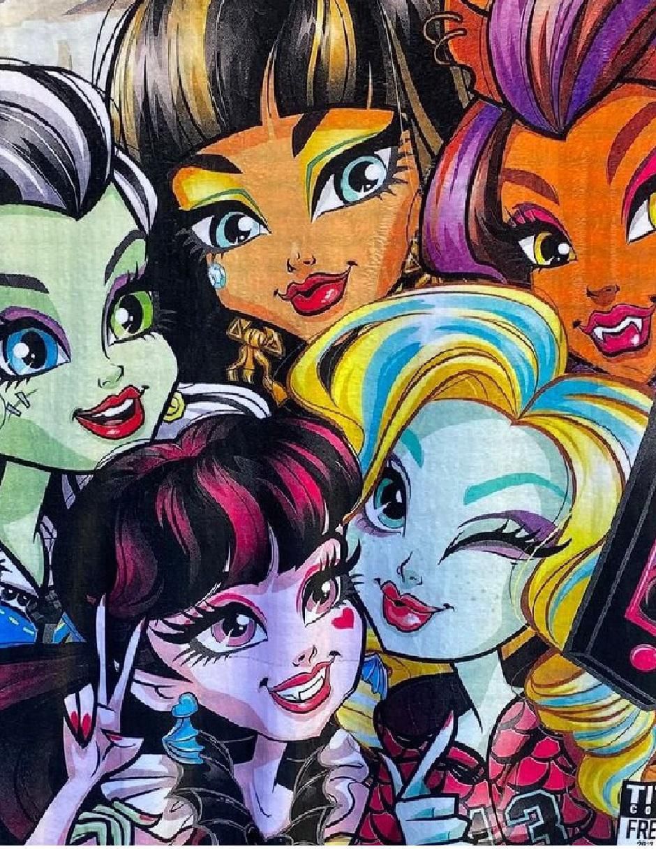 Cobija clásica de tejido suave Monster High para niña 2