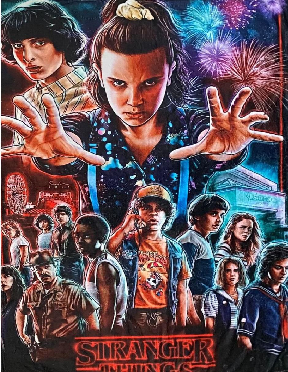 Cobija de tejido suave Stranger Things unisex Cobija de tejido suave Stranger Things unisex