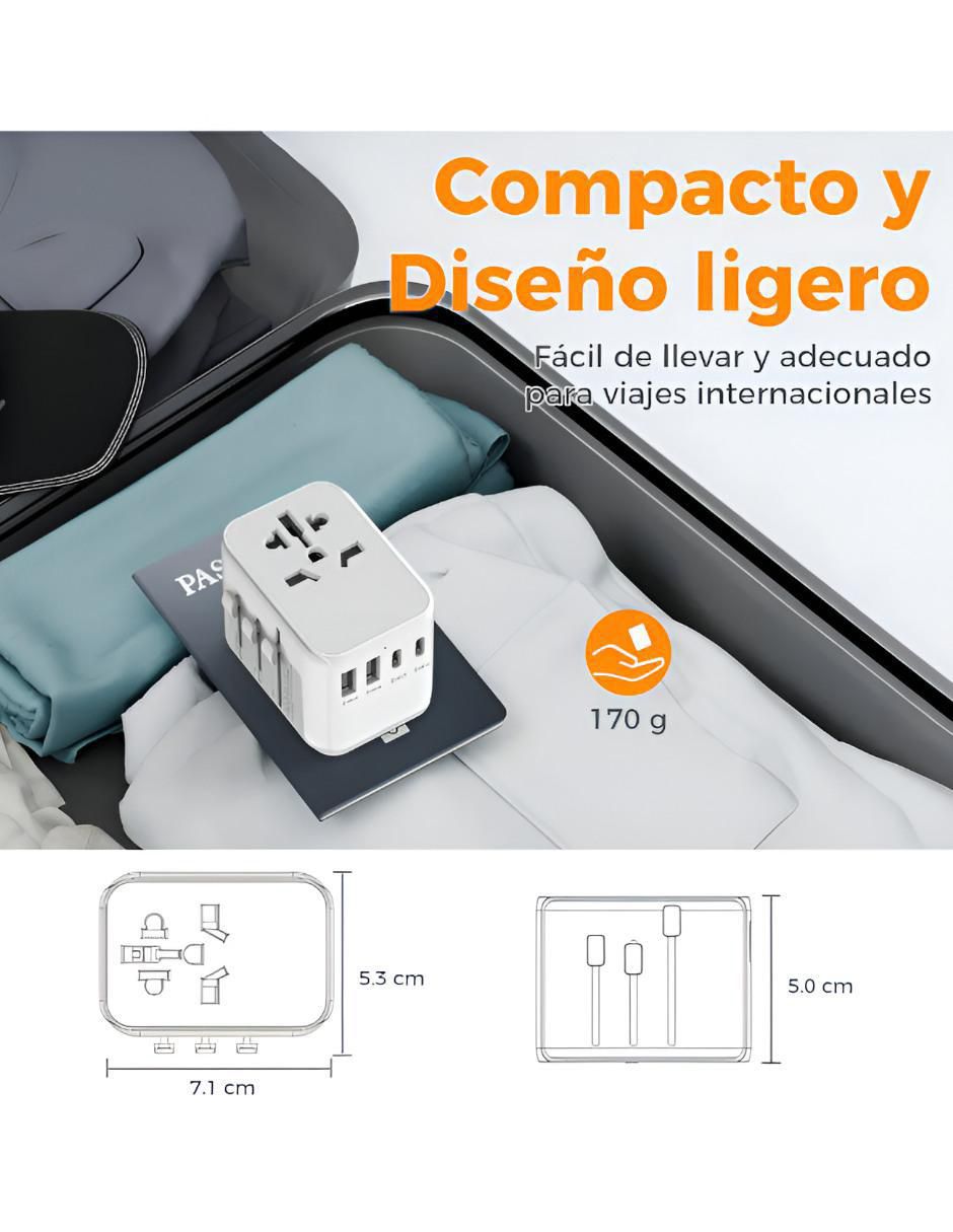 Adaptador universal viajes 4