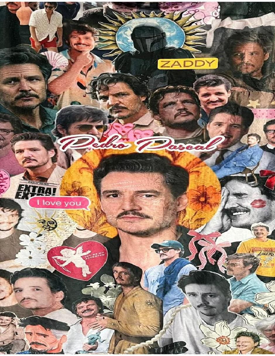 Cobija de tejido suave Pedro Pascal unisex