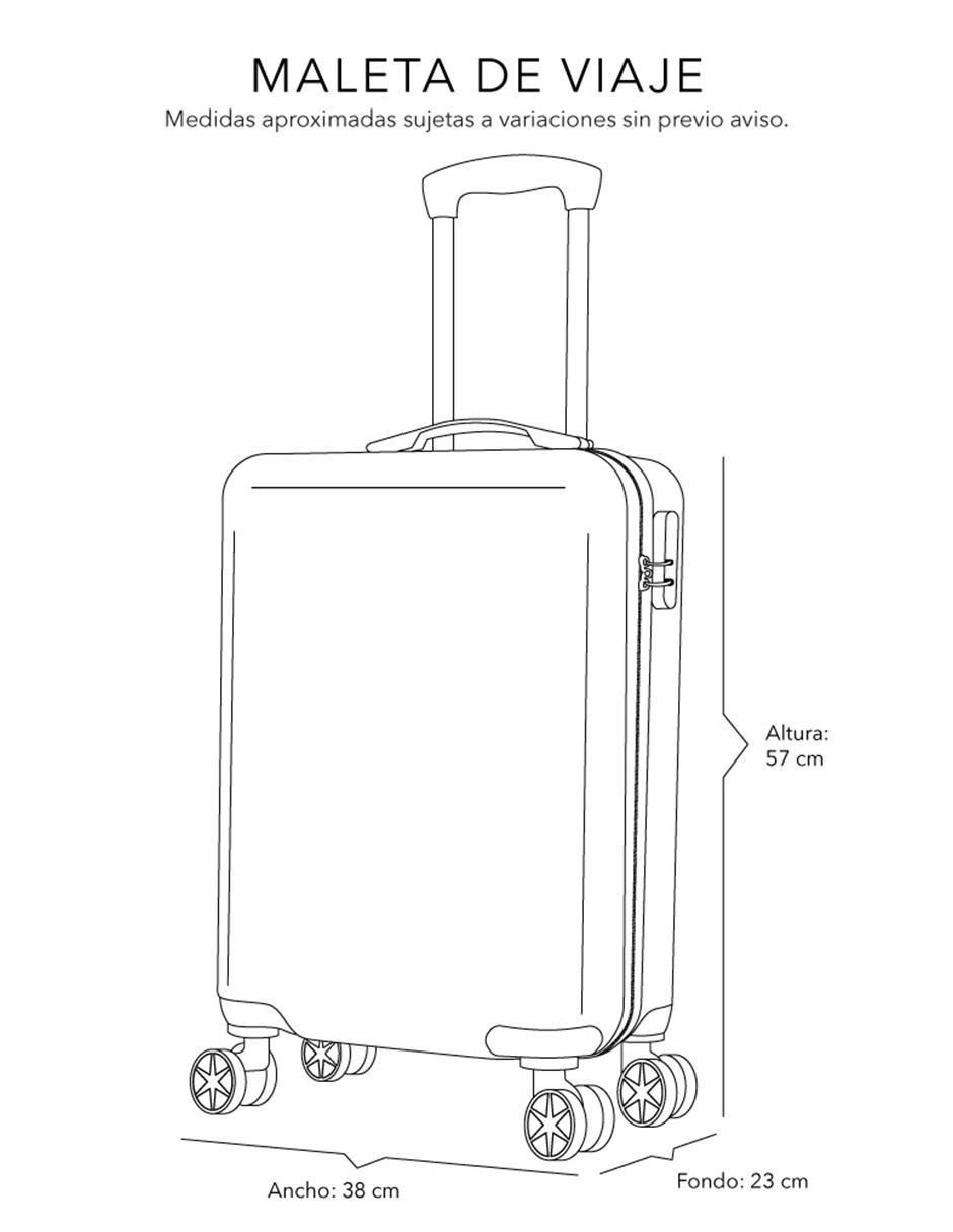 Maleta con ruedas carry on ross & saks maleta de viaje