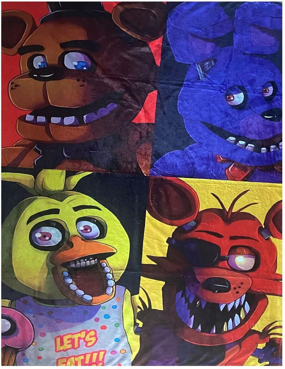 Cobija de tejido suave Fazbear Oso