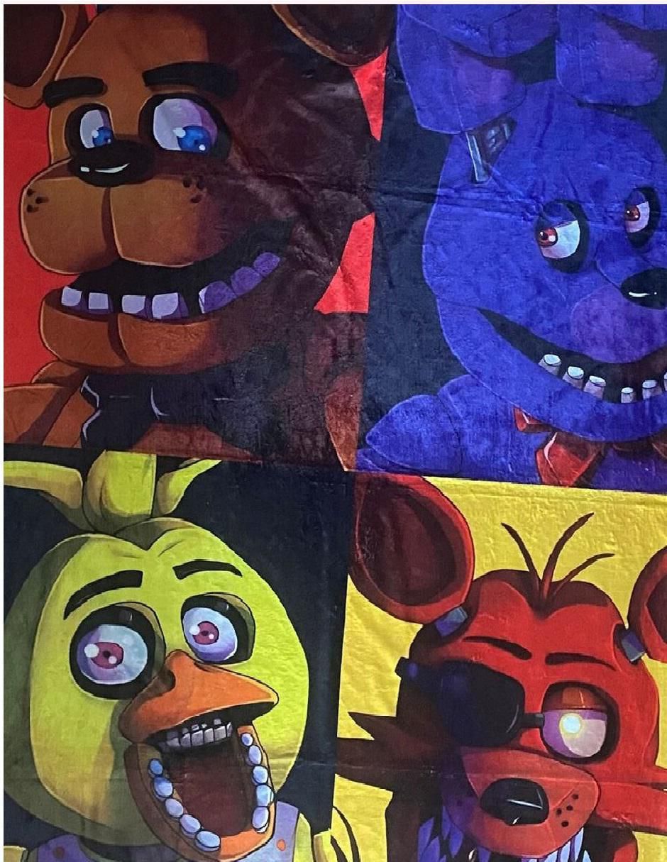 Cobija de tejido suave Fazbear Oso 2